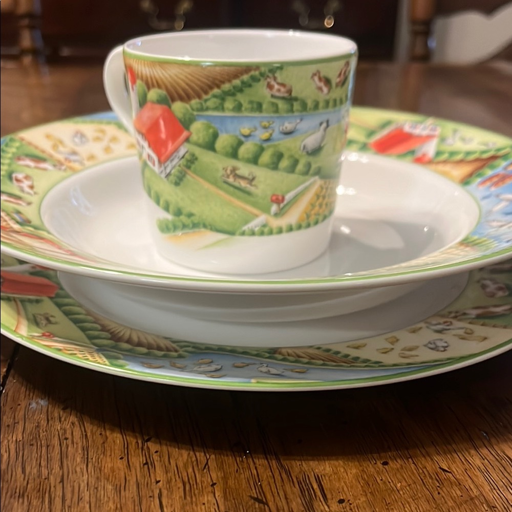 Tiffany Farm fine bone China set of 3 cerca 2000